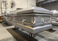 ISO9001 Fondo funerario de metal de acero inoxidable Superficie personalizable y decorativa
