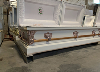 Diseño metálico rectangular de ataúd metálico de primera calidad para profesionales funerarios