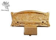 Accesorios plásticos del ataúd del oro, proveedores fúnebres de las colocaciones del ataúd del estilo americano