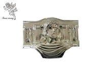 Ataúd plástico de plata Decoratin, partes decorativas fúnebres de un modelo de Cristo del ataúd
