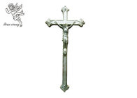 Cruz PP del ataúd del color de plata/de cobre del crucifijo fúnebre decorativo de Jesús, material