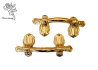 El ataúd fúnebre de la decoración dirige al por mayor, las manijas adultas de oro H9004 del ataúd