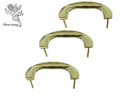 Plástico del oro y hardware pálidos del ataúd del metal, manijas al por mayor H9021 del ataúd