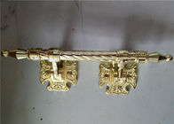 Hardware del ataúd del tamaño estándar, manijas de bronce antiguas del ataúd de la decoración del color