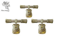 Estilo adulto H9023 de Europa del metal de la manija fúnebre de oro del ataúd modificado para requisitos particulares