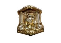 El ataúd del chapado en oro parte el color de cobre modificado para requisitos particulares 19 kilogramo/18kg con el modelo de Cristo