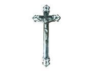 Los PP reciclan la cruz plástica de Jesús, × 18,5 cm del crucifijo 38,5 del ataúd de la decoración del ataúd