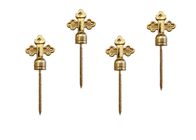 Tornillo fúnebre 5# del ataúd de la decoración que hace juego con el oro de los soportes cruciforme
