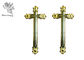 Standard Coffin Crucifix Funeral  Decoration Size 44.8 × 20.8 Cm PP Material