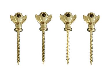 Tornillo de metal del oro en estilo americano del ataúd, ataúdes y accesorios de los ataúdes