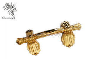 Funeral Decoration Casket Handles Wholesale , Golden Adult Coffin Handles H9004