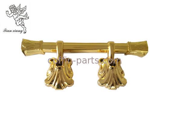 Decoration Plastic Coffin Swing Handle Funeral Golden PP Recycle Material H9007