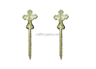ElectroPlating Zinc Coffin Screw 10# Funeral Hardware Cross Shaped Decoration