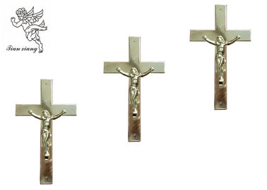 PC pálidas/Ctn TX - Jesús 6# del cm 200 del × 14 de la talla 24 del oro de Jesús del crucifijo plástico del ataúd