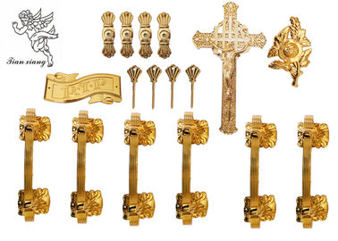 Accesorios del ataúd del entierro del oro/de la plata/del cobre, proveedores del hardware del ataúd