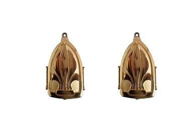 El ataúd pulido del oro parte el moldeo a presión los 62cm los x 54cm los x 38cm para la decoración del ataúd