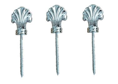 Accesorios de plata del ataúd del plástico y del metal, tornillo fúnebre del hardware del ataúd para la tapa del ataúd