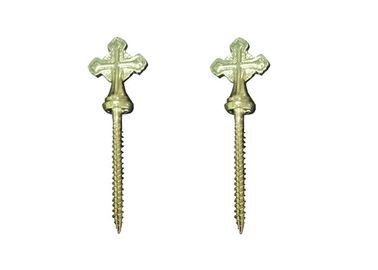 El ataúd de electrochapado del cinc atornilla la decoración cruciforme del hardware fúnebre 10#