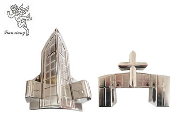 Silver ABS Plastic Coffin furniture Casket Corner with Cross Decoration