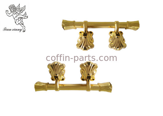 Decoration Plastic Coffin Swing Handle Funeral Golden PP Recycle Material H9007