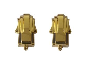 Gold Coffin Fittings Casket Corner Ornamental Plastic Material With Iron Steel Bars