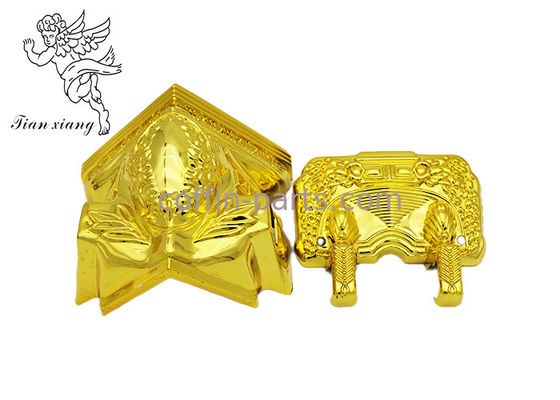 El ataúd del color de plata/de cobre parte el accesorio de la esquina PP del ataúd/el material del ABS