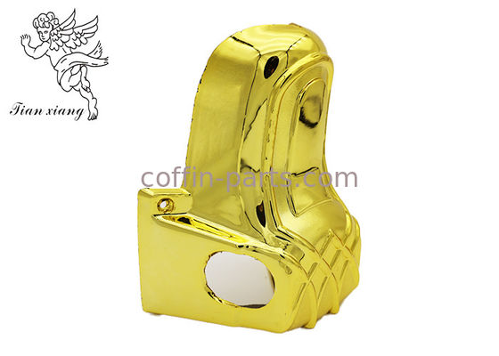 El ataúd de la plata del material plástico del ABS arrincona el hardware del ataúd con las barras de metal