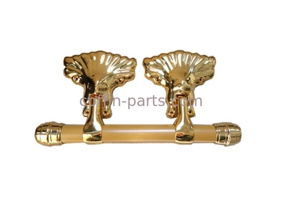 Material plástico africano del ABS/PP del estilo del oro del ataúd de la manija adulta pálida del oscilación