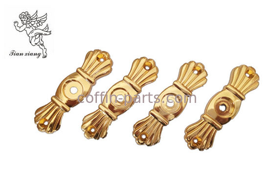 Ataúd fúnebre HardwareBracket del oro que hace juego con el tornillo, proveedores del hardware del ataúd